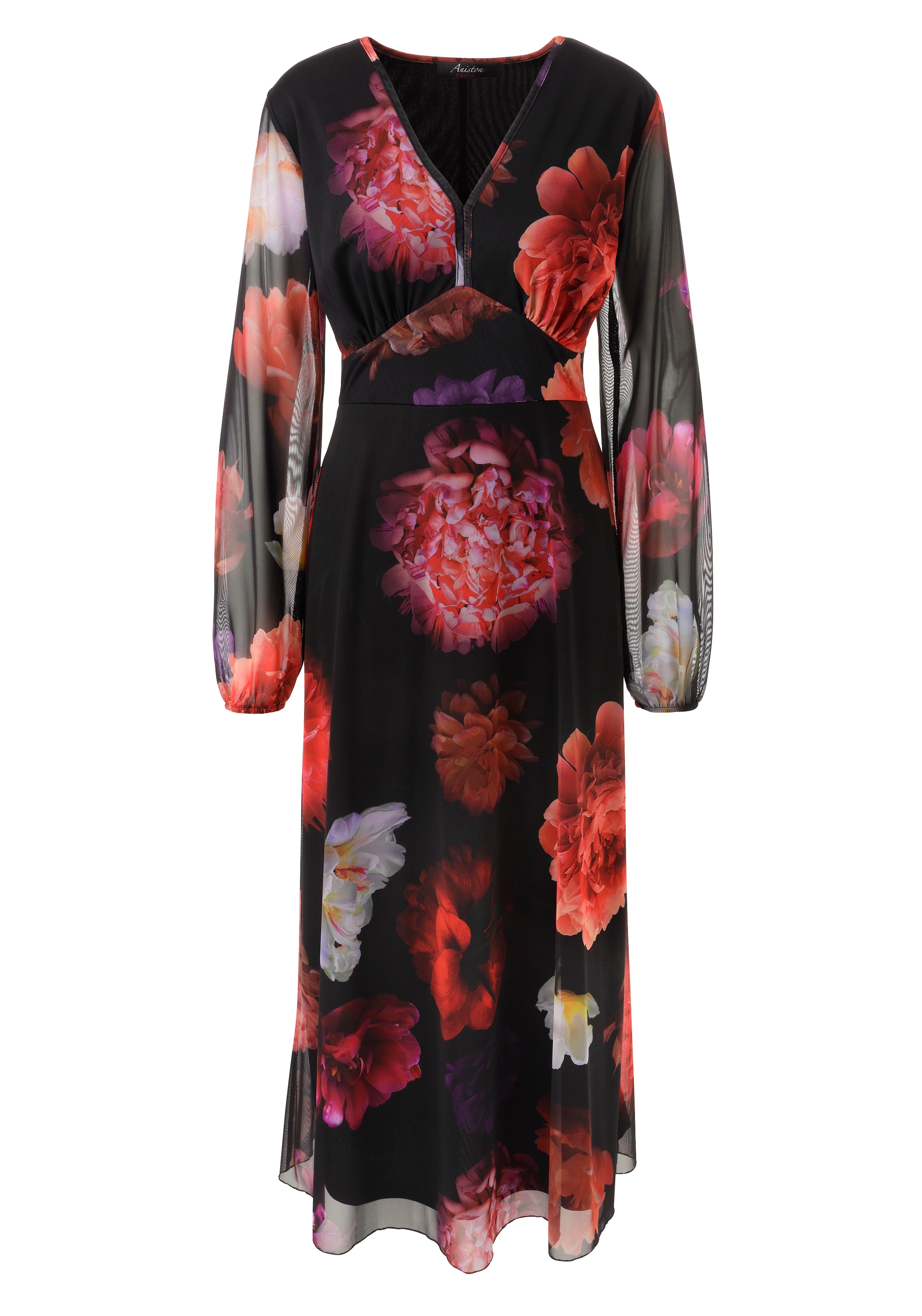 Aniston CASUAL Maxikleid mit farbenfrohen, grossflächigen Blüten bedruckt - NEUE KOLLEKTION