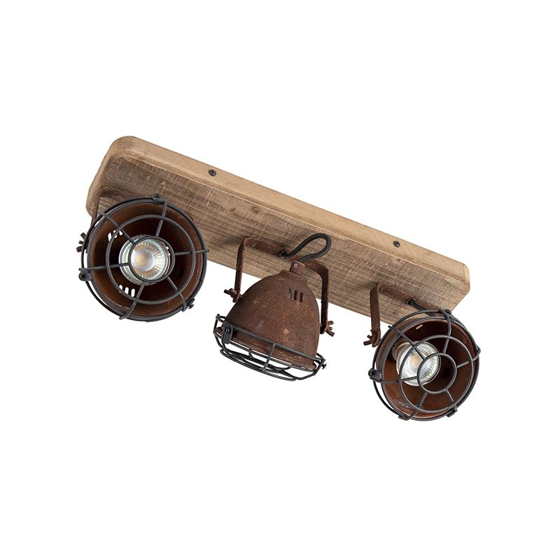 Smart spot roestbruin kantelbaar incl. 3 WiFi GU10 - Gina