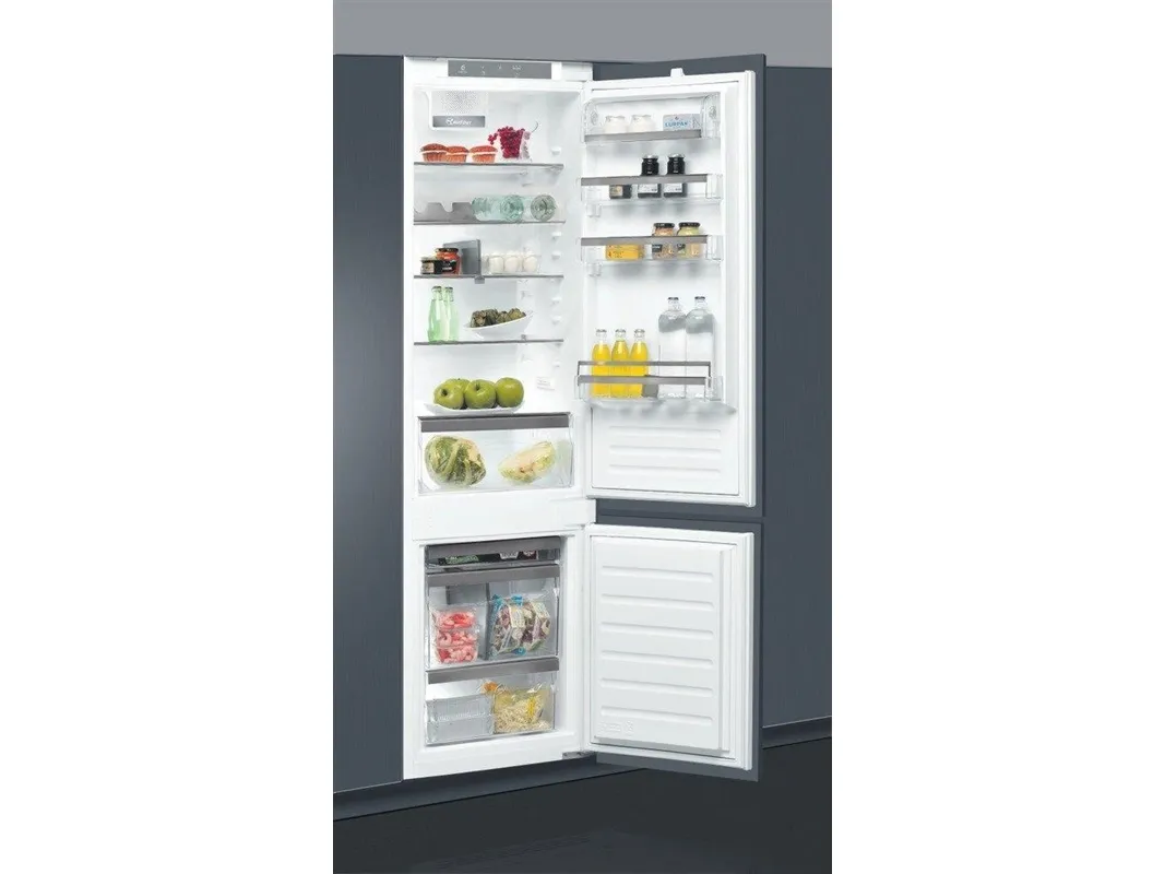 Whirlpool Everest ART 9811 SF2 - Køleskab/fryser - bund-fryser - til indbygning - niche - bredde: 56 cm - dybde: 55 cm - højde: 194 cm - 306 liter - Klasse E - hvid