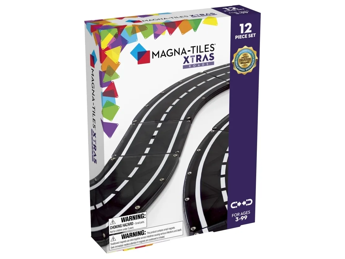 Magna-Tiles XTRAS : Roads, 12 pcs set