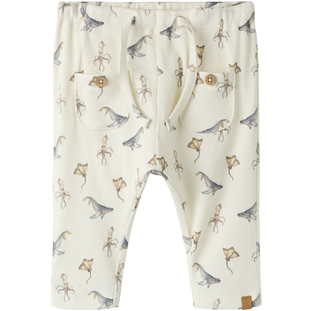 Køb Lil'Atelier Coconut Milk Sea Animals Nbmlavo Eki Loose Bukser Lil