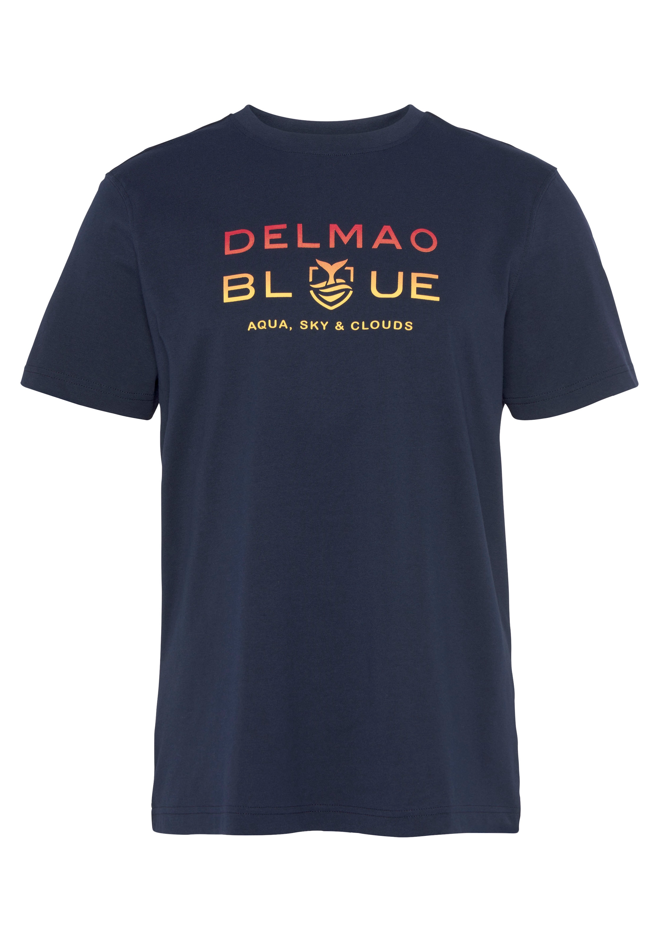 DELMAO T-Shirt , Kurzarm,  bedruckt,  Rundhals,  aus 100% Baumwolle
