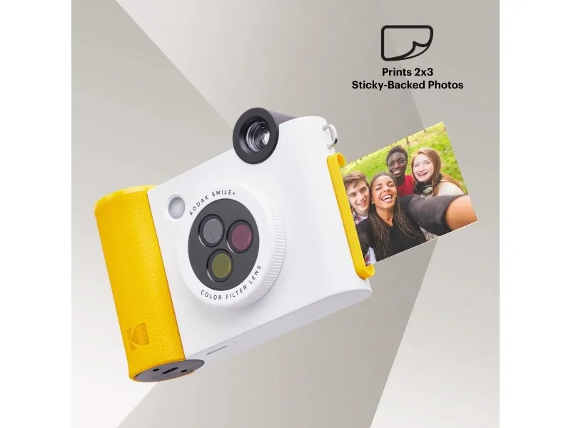 Kodak Kodak Smile  2-i-1 digitalkamera 5mp / Instant   Zink Bluetooth-telefonprinter - hvid