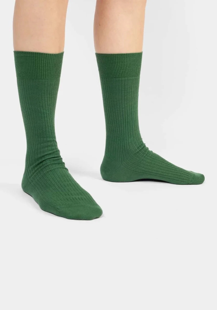 DillySocks Socken Ribbed Sea Green