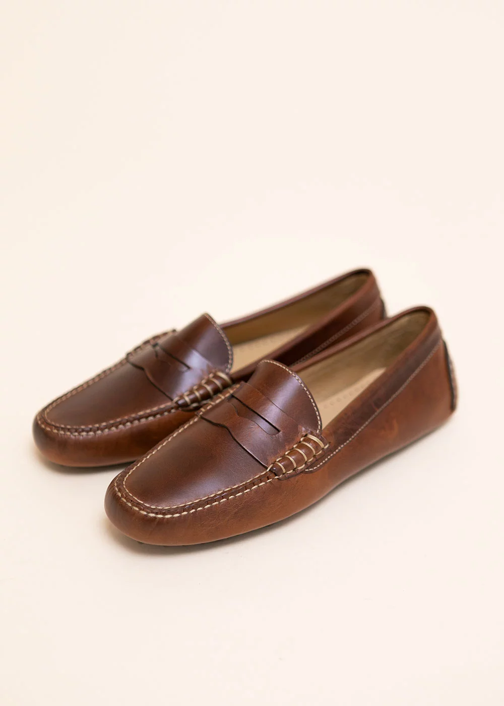 MOCASSIN DRIVER CUIR MARRON