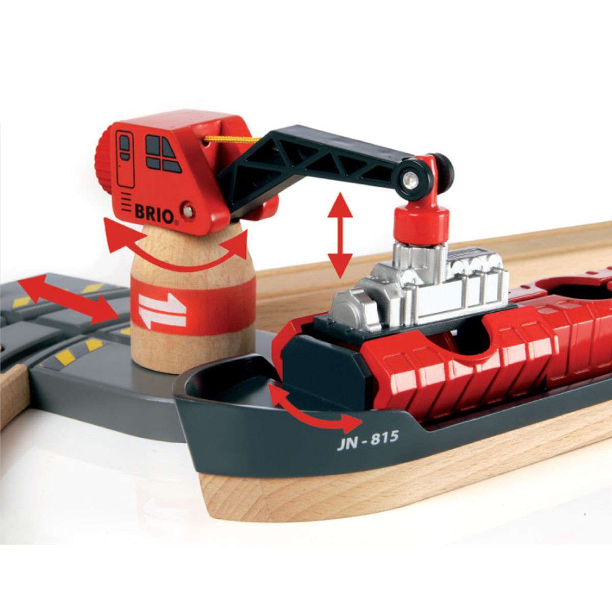 BRIO Spiel Straßen & Schienen Bahn Set Deluxe