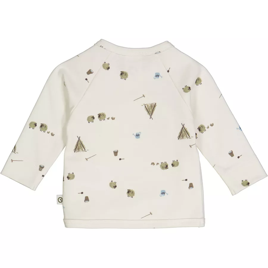 Müsli Babystrickjacke creamgreenblue