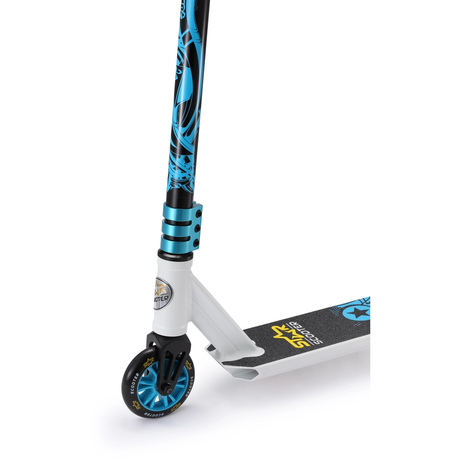 Star Scooter Roller Stunt Trick 110mm Mini weiß, blau