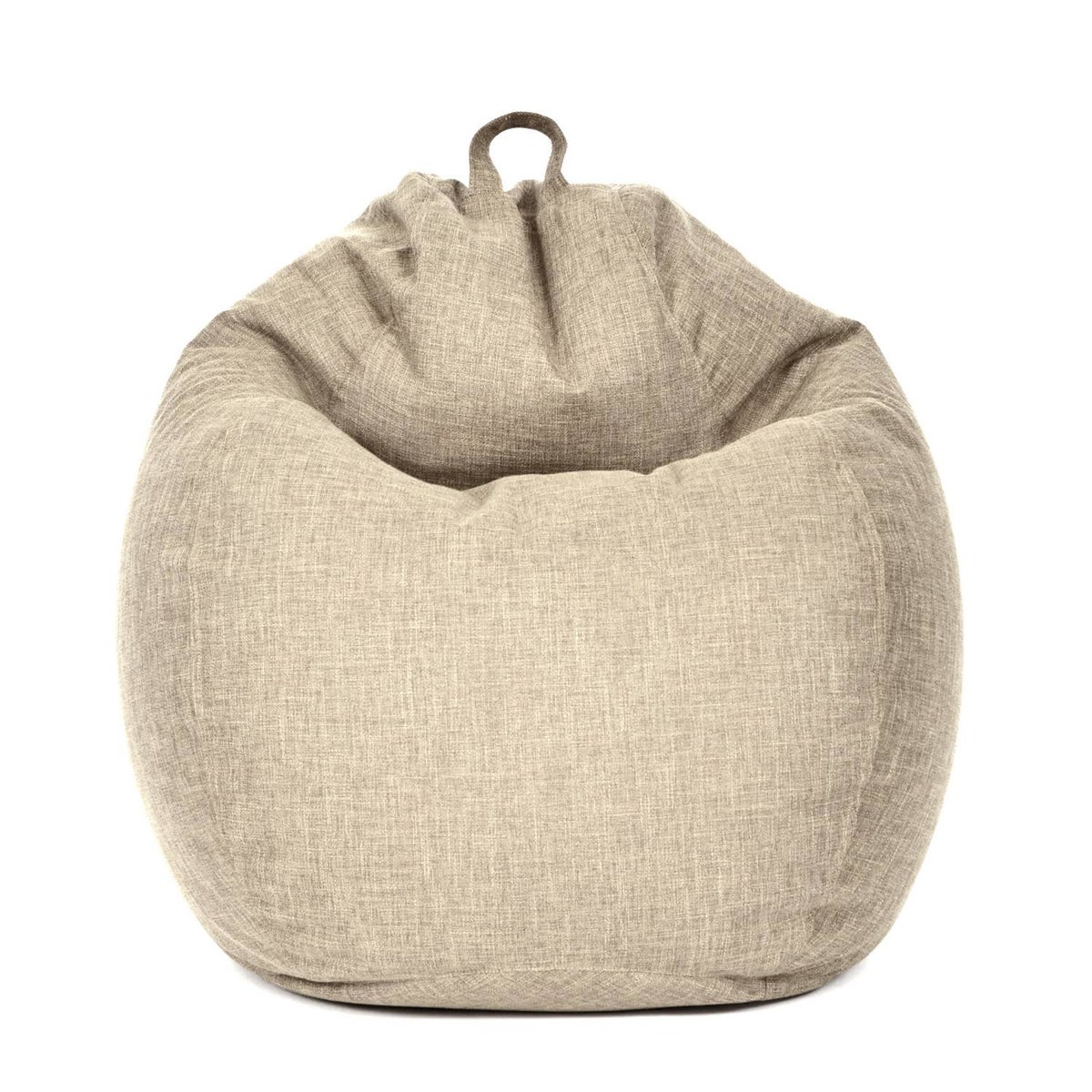 Green Bean Indoor zitzak met 200 liter EPS-korrelvulling, knuffelzacht, wasbaar - Stoffen vloerkussen, ligstoel, zitkussen, loungestoel voor binnen - zandcrème
