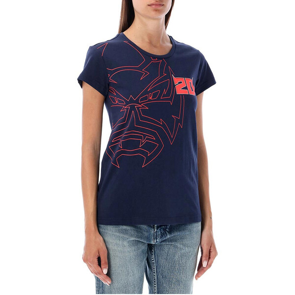 Fabio Quartararo - T-shirt femme FQ20 N°4 Bleu / Rouge