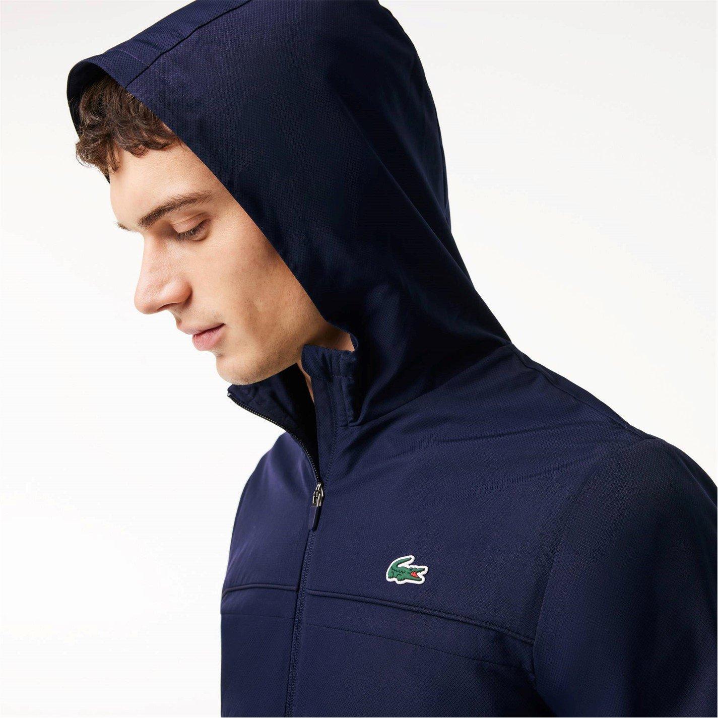Lacoste Zipped Hooded Taffeta Sport Jacket