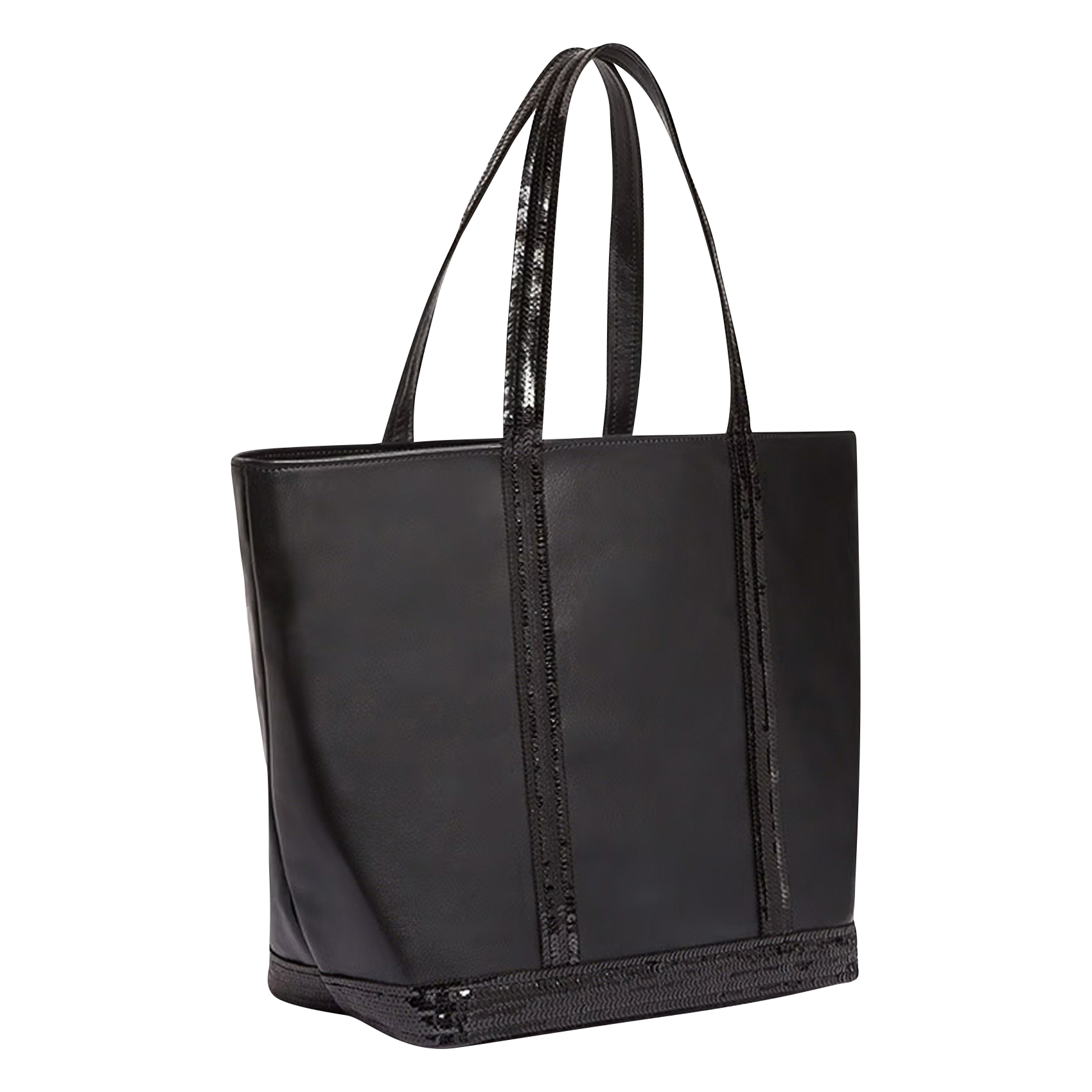 Sac cabas en cuir | Noir
