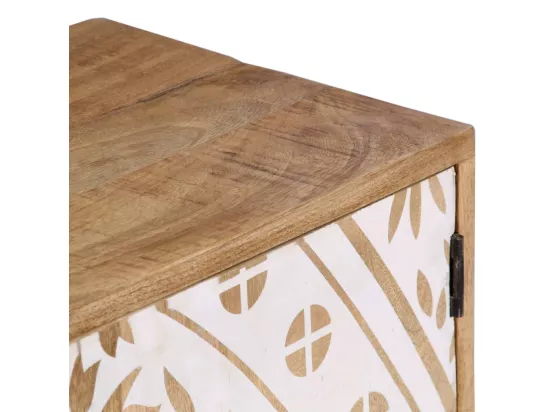 Meuble TV 140x30x40 cm Bois de manguier massif