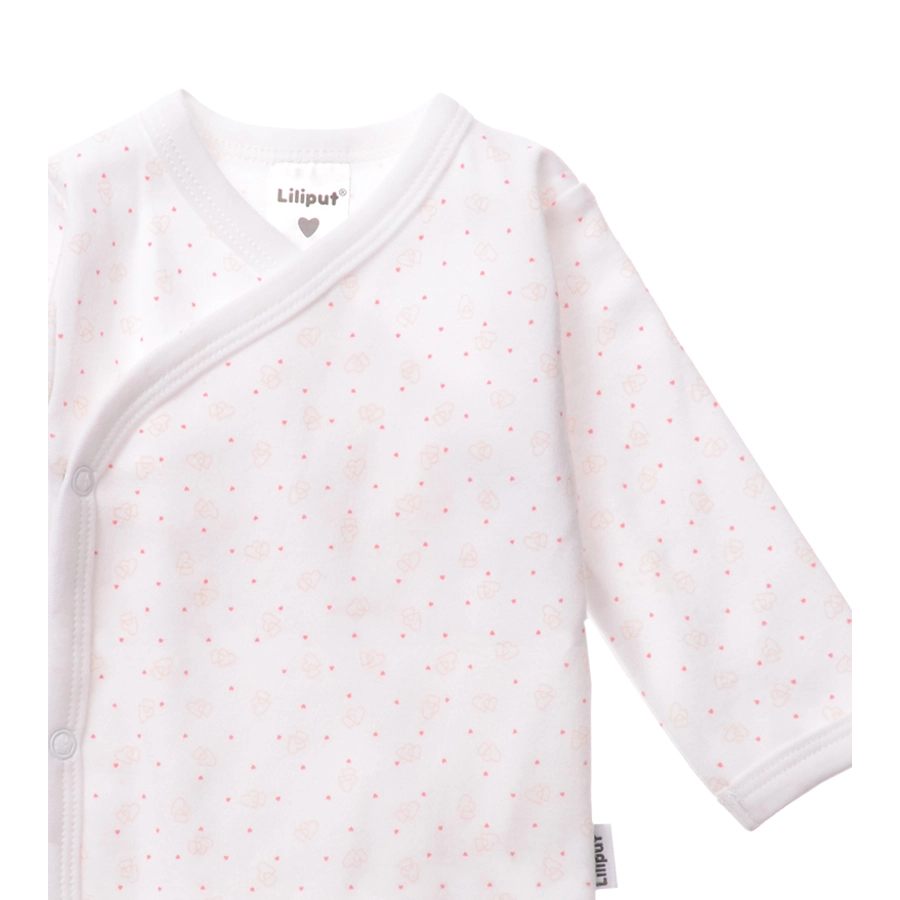 Liliput Baby-Body weiß mit Druck Herzen
