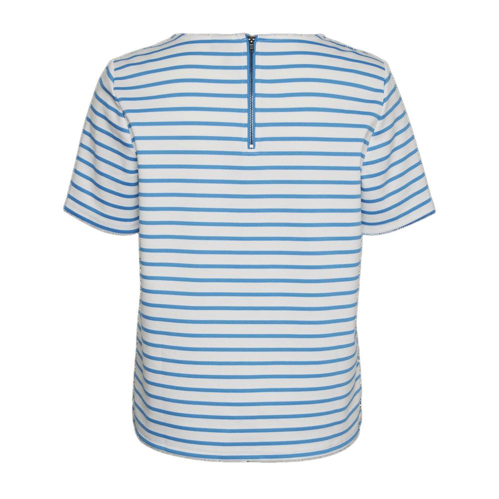 Vero Moda T-Shirt Rayure Blanc/Bleu Femme Vero Moda Snow White