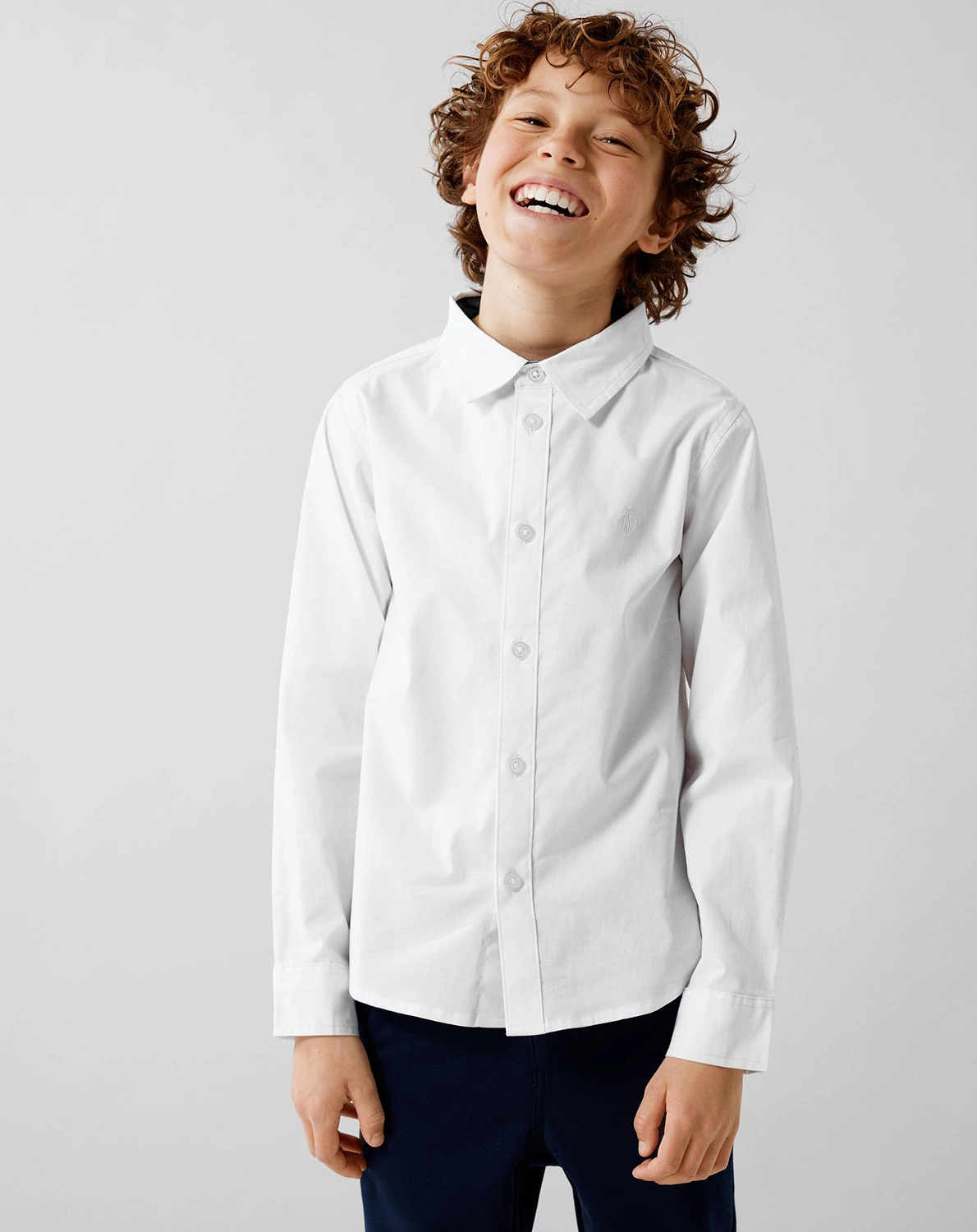 Langarmhemd NKMNEWSA in bright white