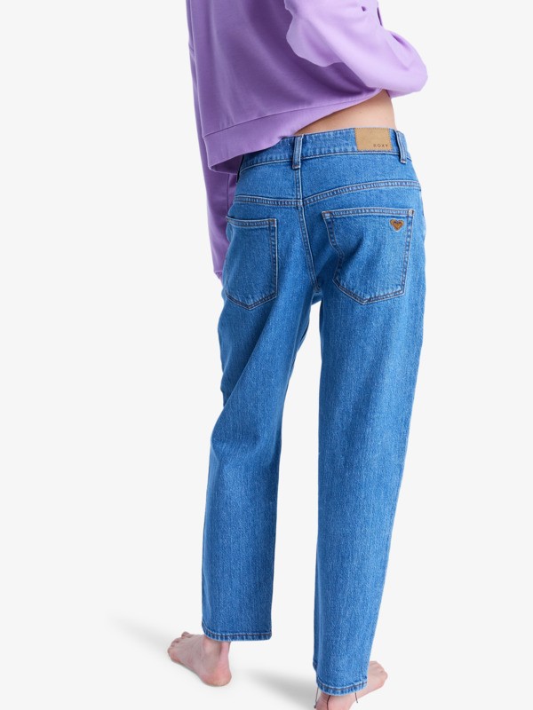 Moonrise Mid Surf Wash Jeans coupe droite Bleu Femme