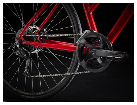 Vélo Fitness Trek FX 2 Disque Stagger Shimano Acera/Altus 9V 700 mm Rouge