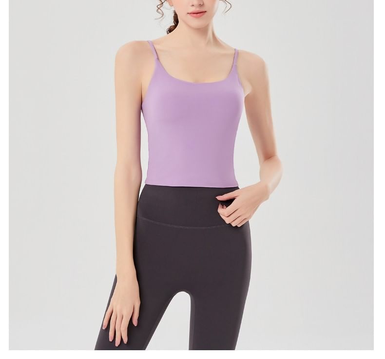Claduodoe - Effen yoga camisole top