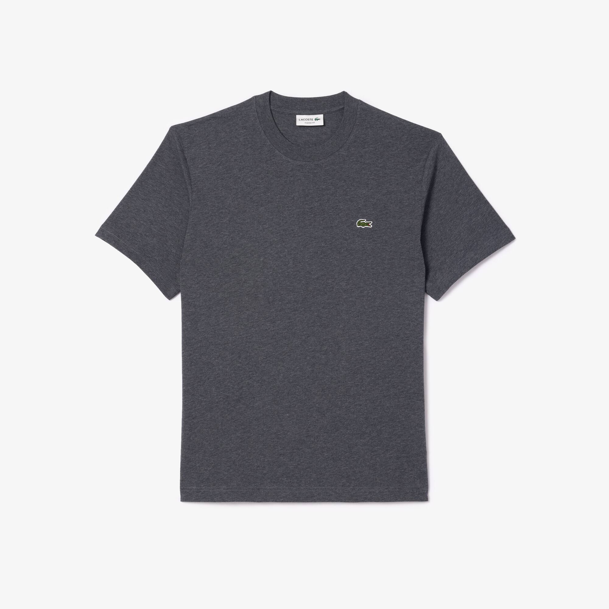 T-Shirt aus Baumwolljersey T-Shirts - Grau - Lacoste - Herren