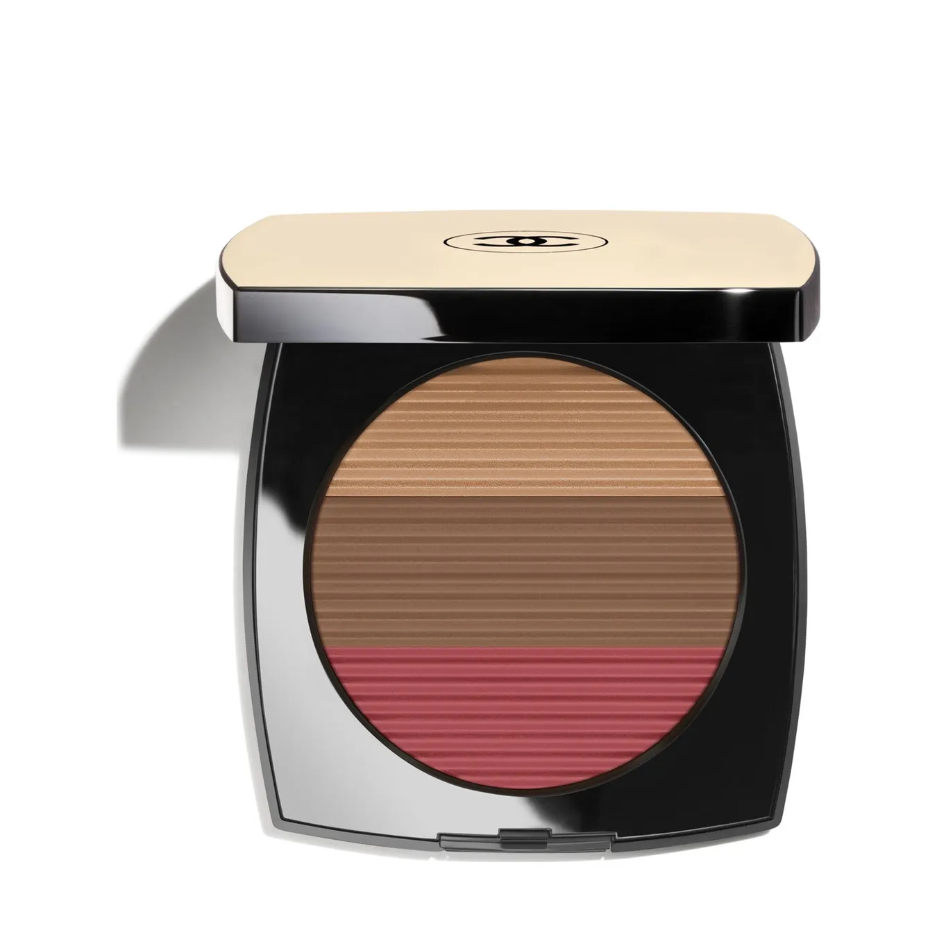 CHANEL LES BEIGES POUDRE BELLE MINE ENSOLEILLÉE Harmonie de trois poudres belle mine, poudre bronzante, blush et enlumLight Coral