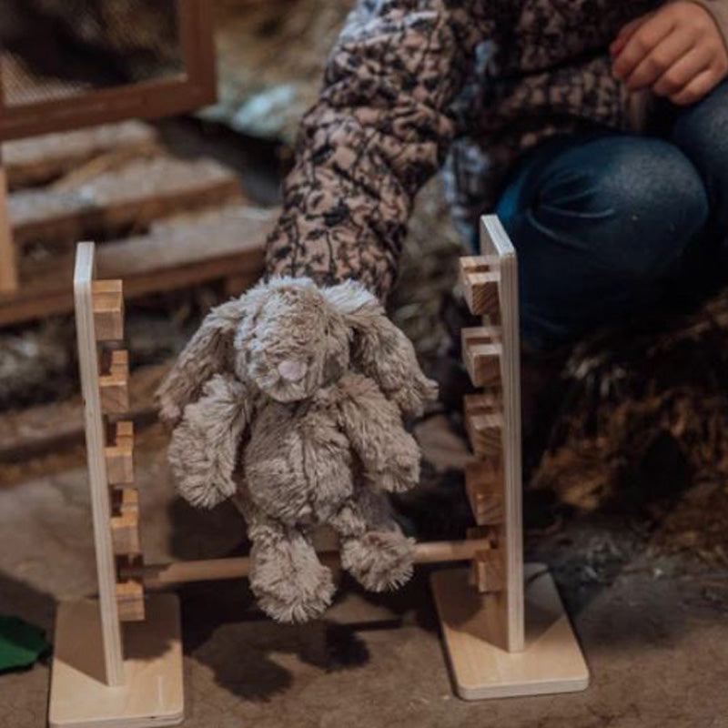 Hasenstall mit Sprungrampe