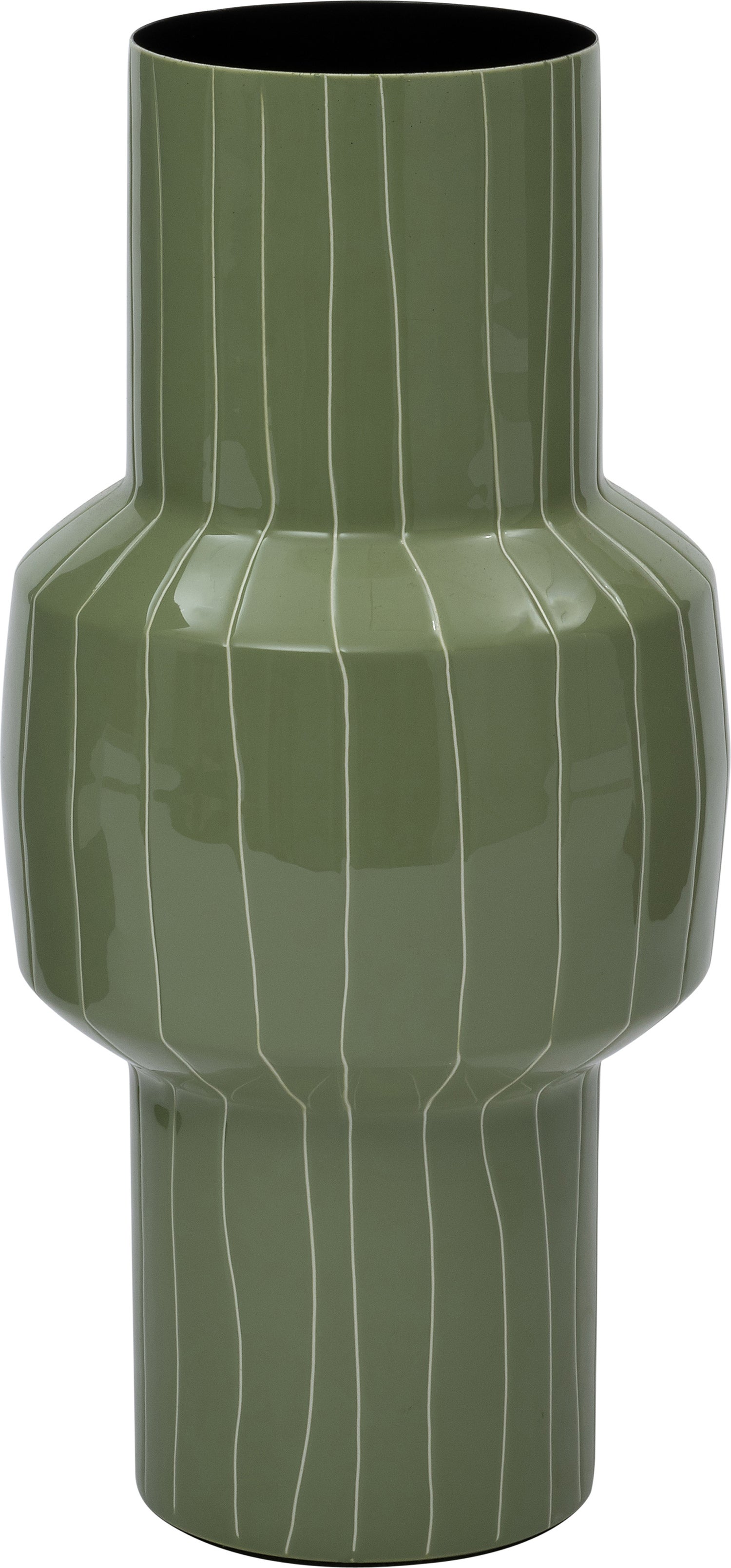Intratuin vaas Brody groen D 16 H 32,5 cm