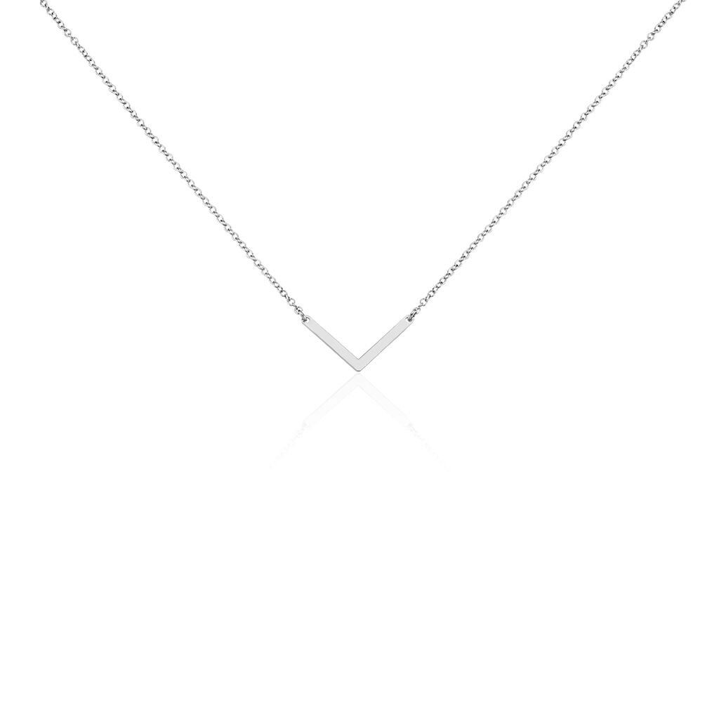 Collier Argent Blanc  Lakia