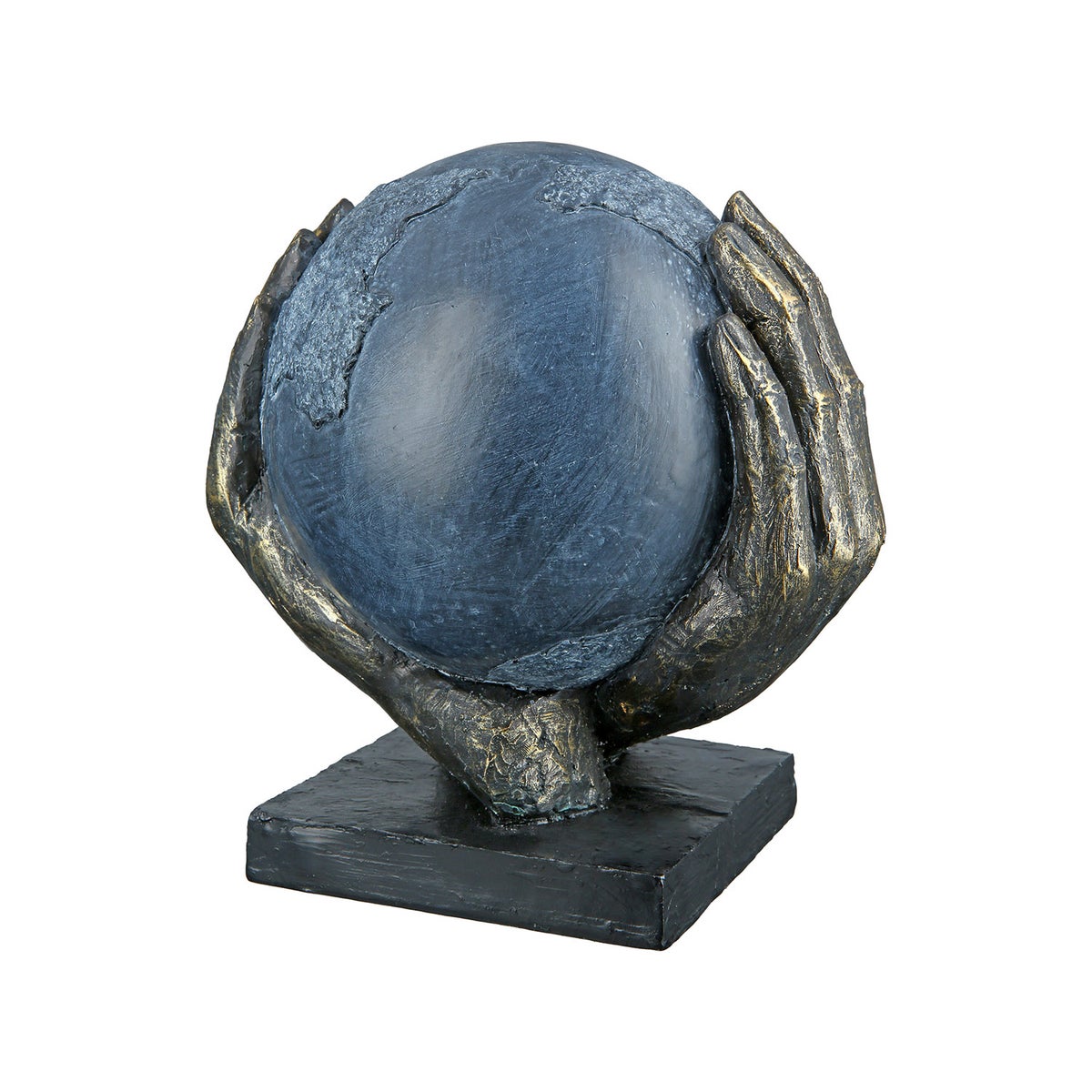 Sculptuur GILDE Decoratie Hoogte 19cm Breedte 18cm bronskleurig, grijs kunsthars