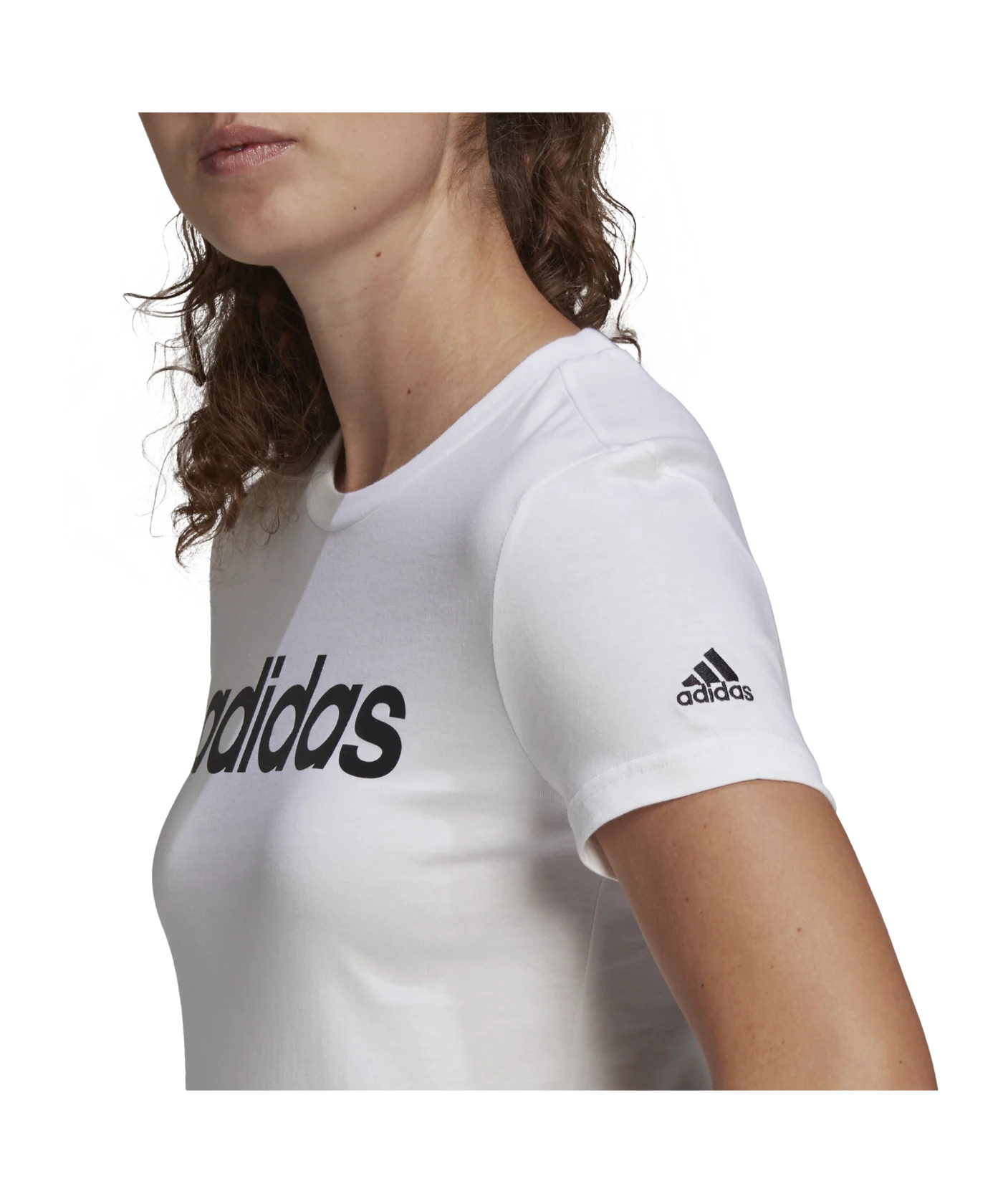 adidas Essentials T-Shirt Damen Weiss Schwarz