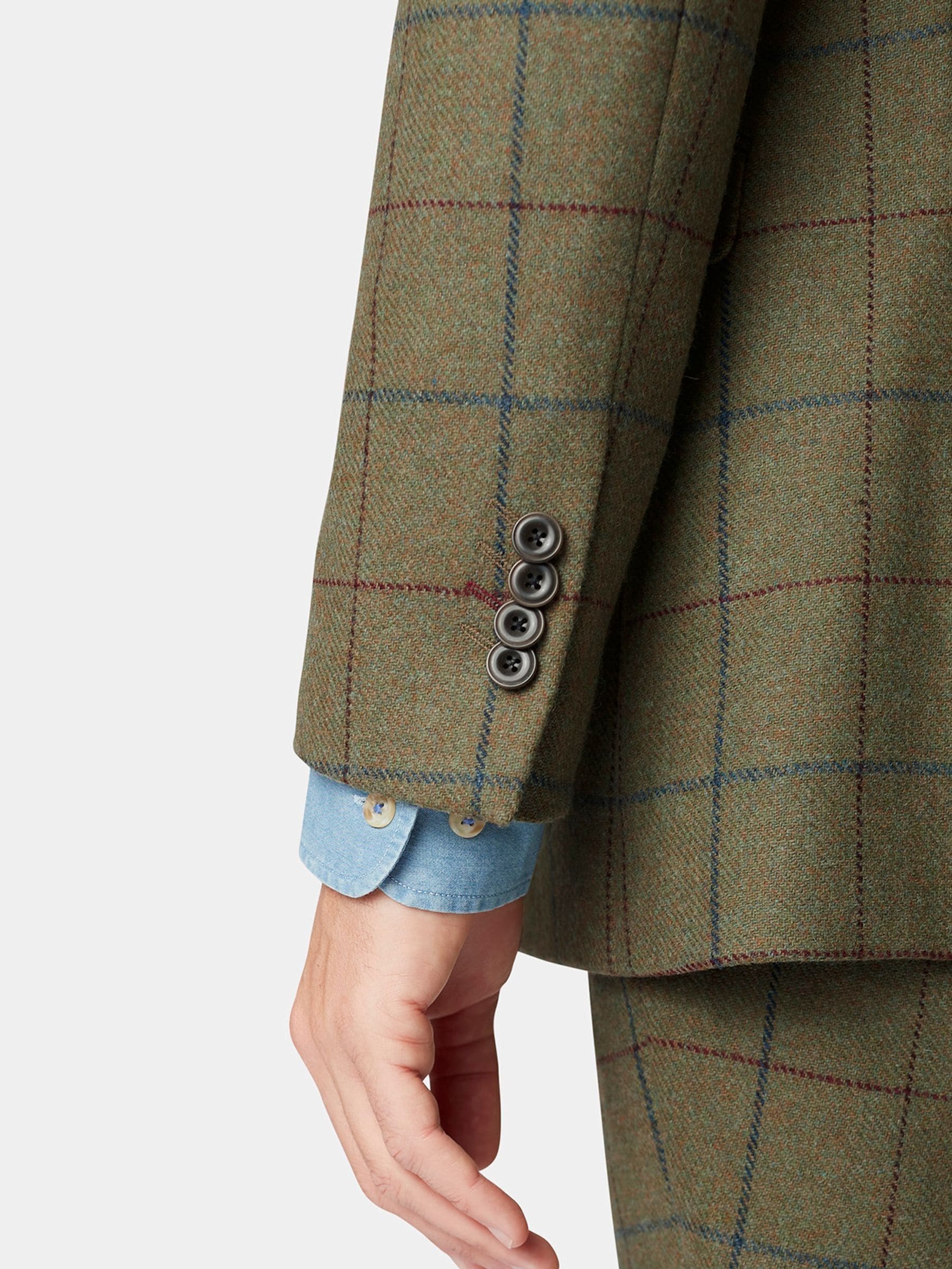 Groen - Brook Taverner Check Wool Suit Jacket