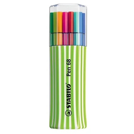 Premium-Filzstift - STABILO Pen 68 - 15er Single-Pack - mit 15 verschiedenen Farben