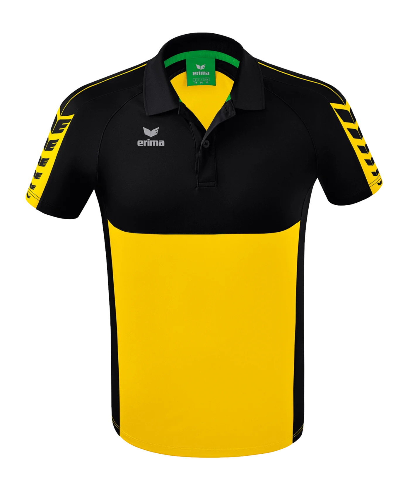 Erima Six Wings Poloshirt Gelb Schwarz