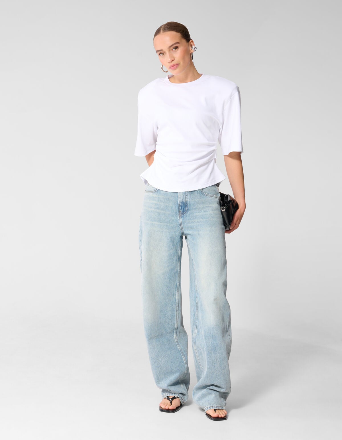 Heavy Barrel Fit Jeans Lichtblauw