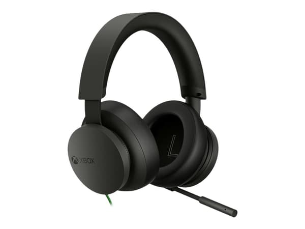 Microsoft Xbox Stereo Headset - Hodesett - full størrelse - kablet - 3,5 mm jakk - svart