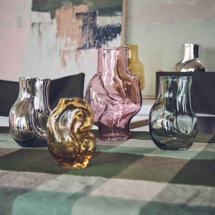 HKliving - Gleam Glasvase high, rose