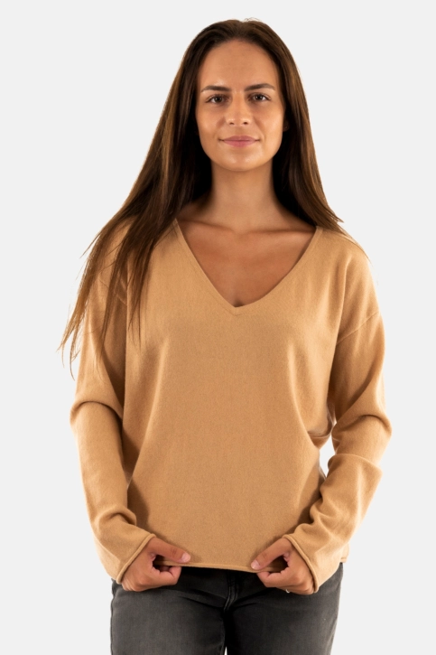 Pull leger grace & mila nao_22712 camel