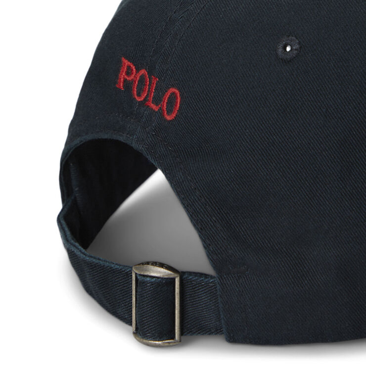 Polo Ralph Lauren Cotton Chino Ball Cap Sort/rød