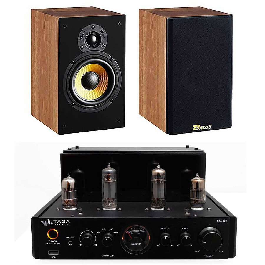 Taga Harmony HTA-25B Noir + Davis Acoustics Hera 50 Noyer