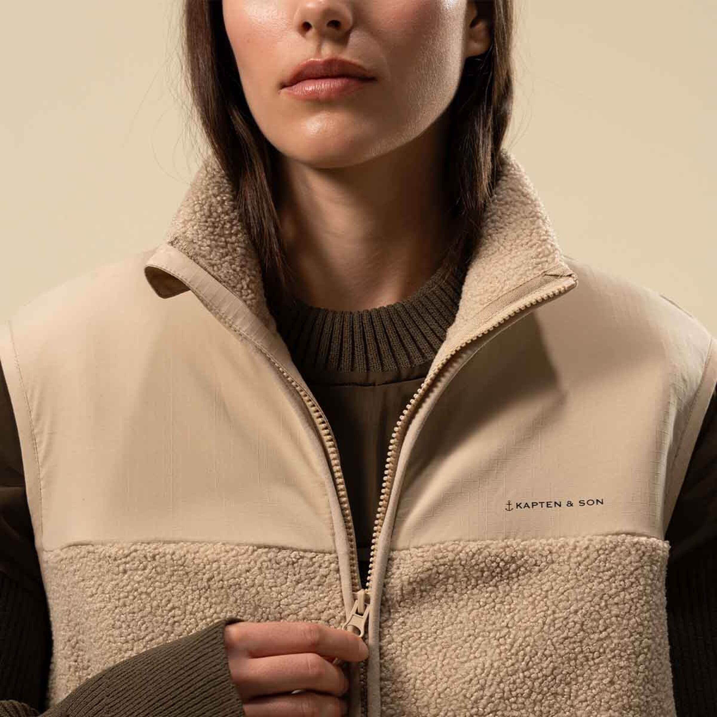 Everyday Fleece Vest Sandstone