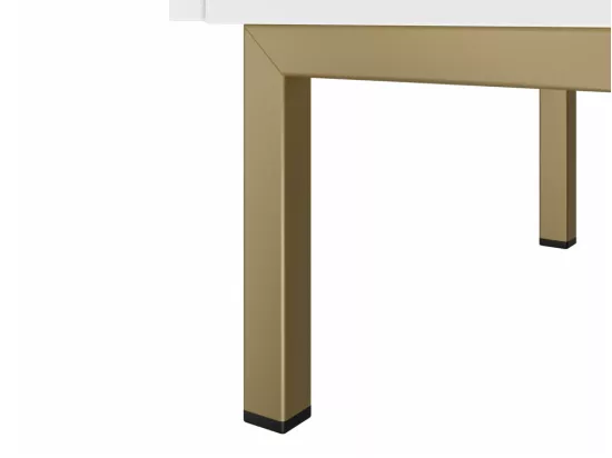 Commode Comfivo Nunove 101, Blanc, Avec tiroirs et portes, 85x155x39cm