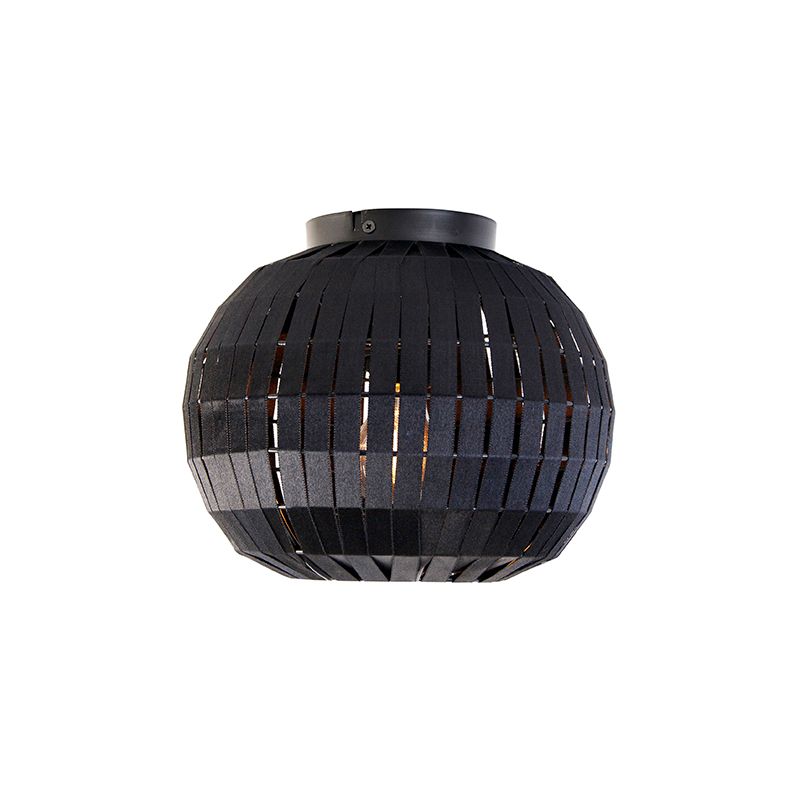 Moderne plafondlamp zwart 26 cm - Zoë