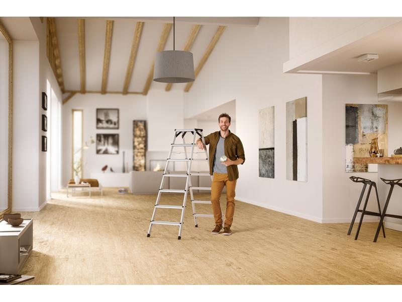 Hailo Doppelstufenleiter D60, Alu 7 Stufen Alu-Doppelstufenleiter D60 2 x 7 Stufen