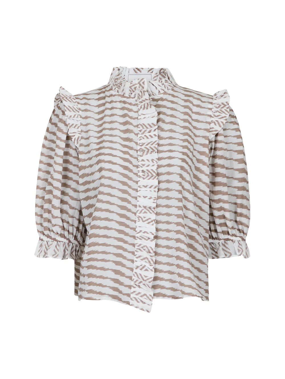 Neo Noir  Chacha Graphic bluse - sand
