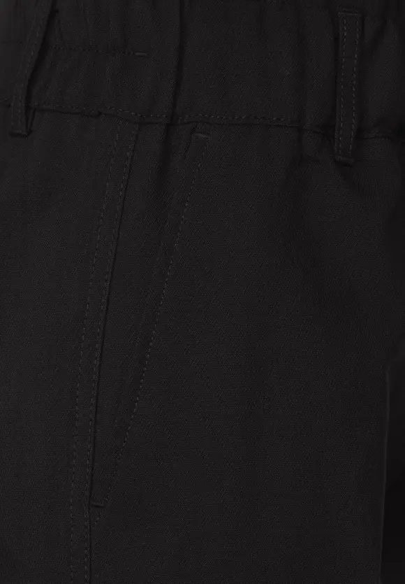 Loose Fit Twill Hose - Black