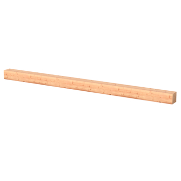 Tuinpaal vierkant Douglas fijnbezaagd ca. 15 x 15 cm, lengte ca. 300 cm