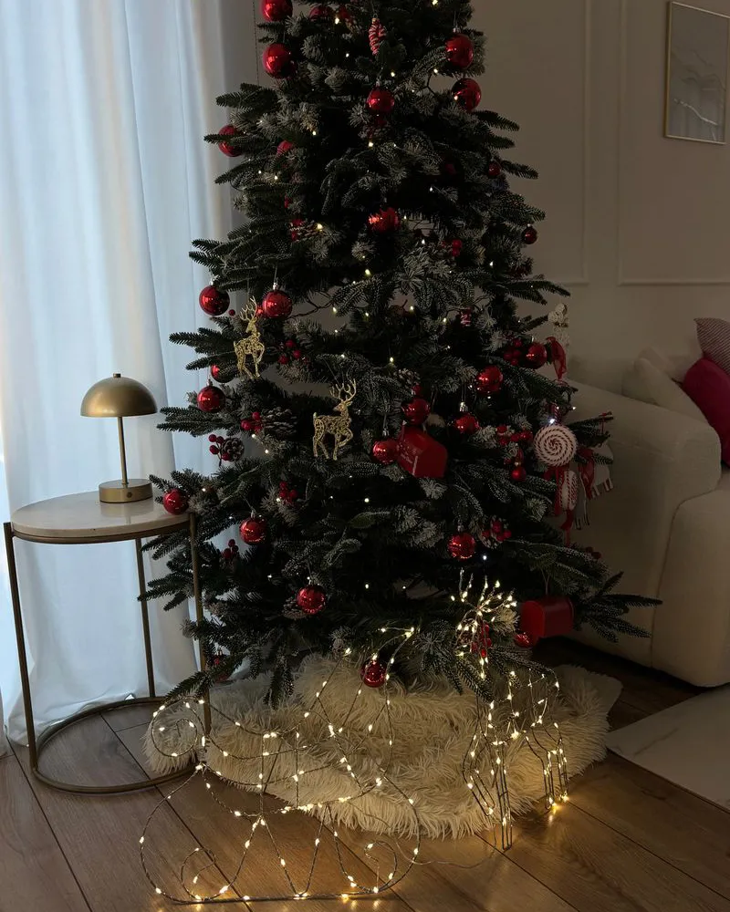 Buitendecoratie LED SAIJA Rendier 46 cm Zilver