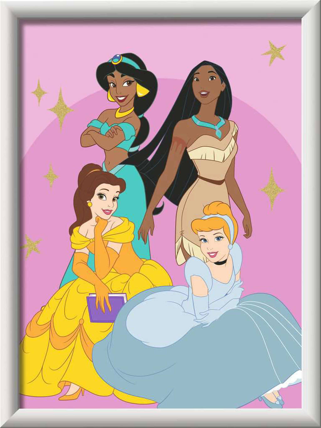 CreArt Disney Princesses - Schilderen op nummer voor kinderen
