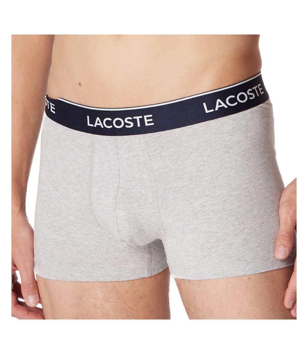 x3 Boxers Gris Homme Lacoste 5H3389