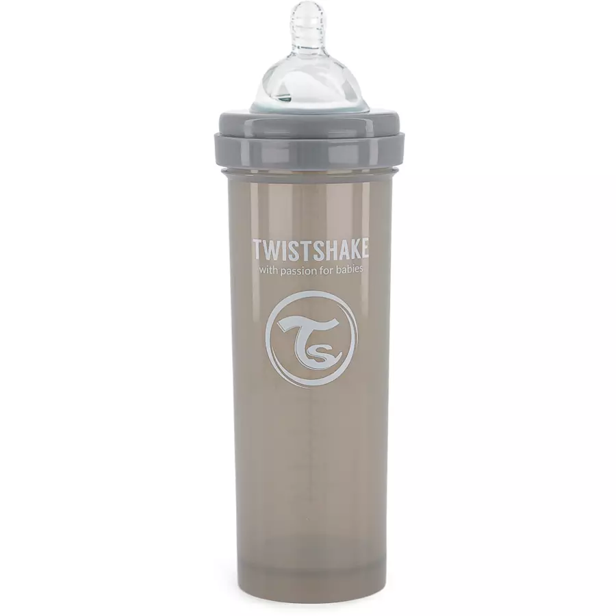 TWISTSHAKE Babyflasche Anti-Kolik 330 ml pastell grau